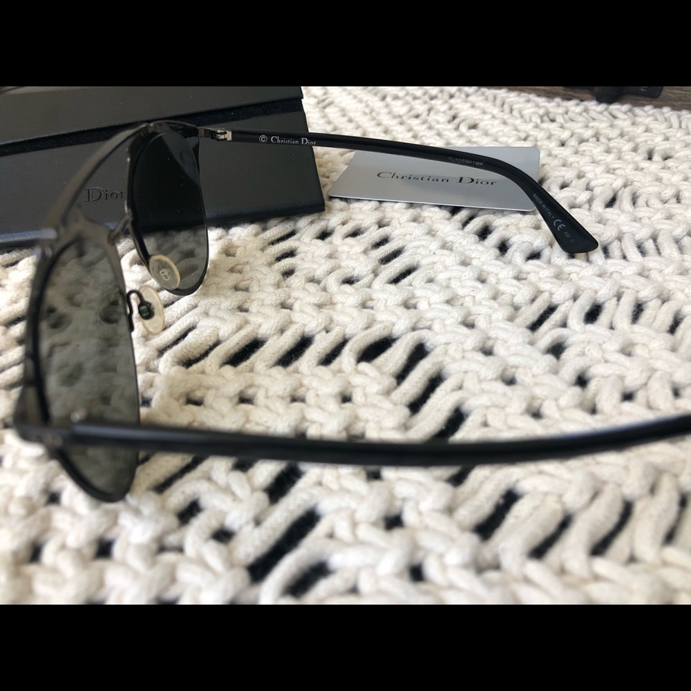 Dior Reflected 52mm Brow Bar Sunglasses - Picture 3 of 8